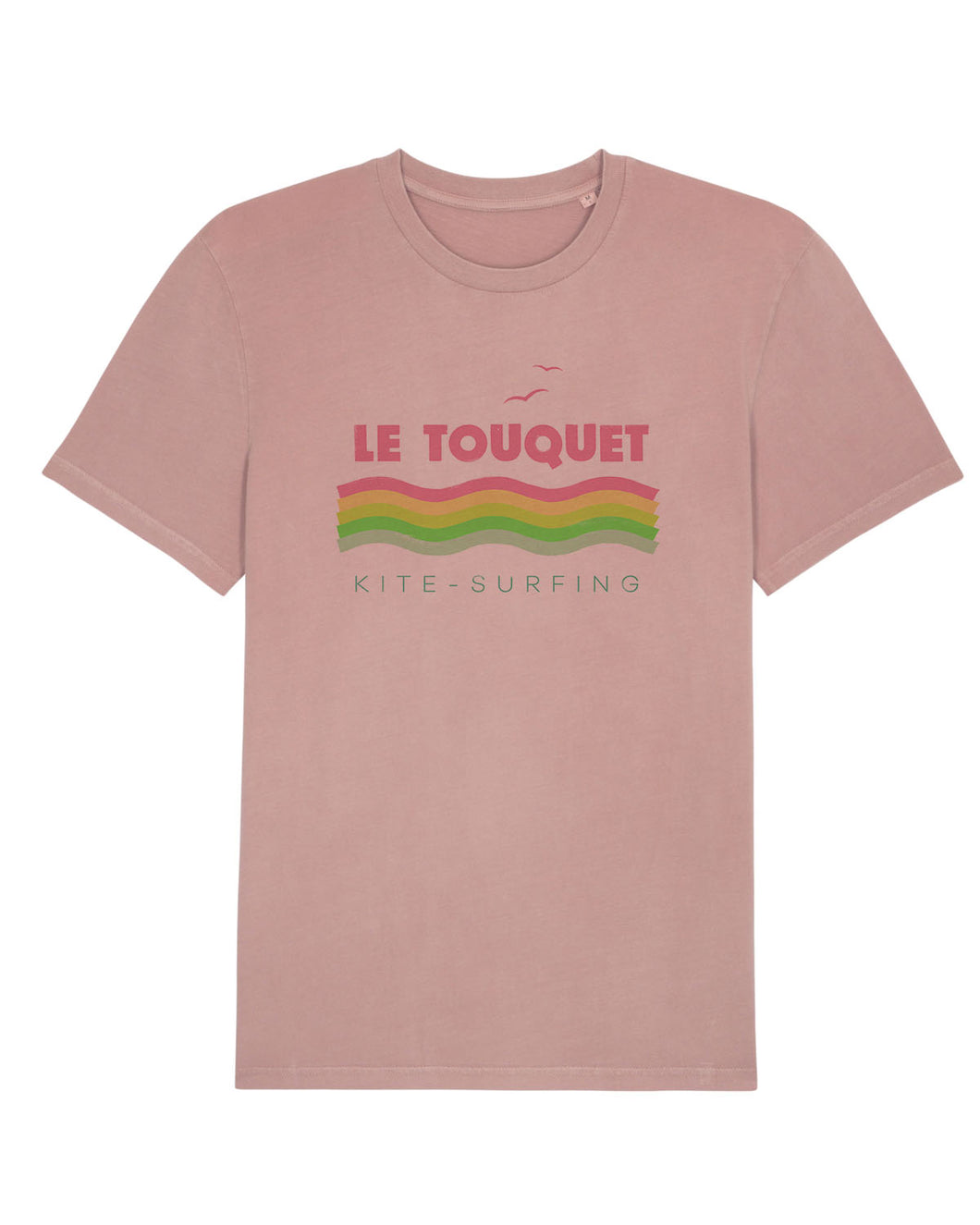T shirt Vintage Le Touquet vagues roses