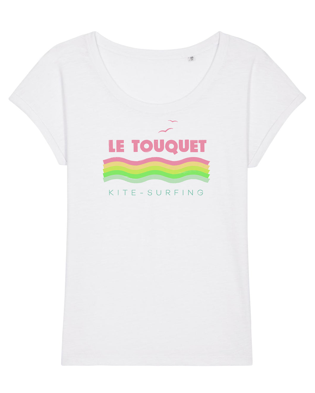 T shirt Femme Vagues Rose