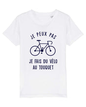 Charger l&#39;image dans la galerie, T-shirt enfant Je peux pas je fais du vélo au Touquet