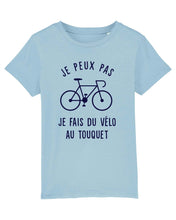 Charger l&#39;image dans la galerie, T-shirt enfant Je peux pas je fais du vélo au Touquet