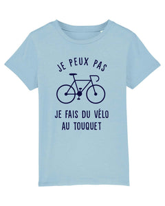 T-shirt enfant Je peux pas je fais du vélo au Touquet