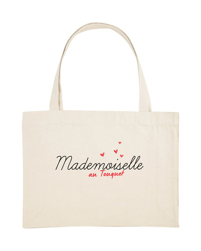Sac de plage Mademoiselle au Touquet coeurs