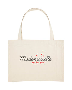 Sac de plage Mademoiselle au Touquet coeurs